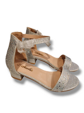 Silver girl formal shoes