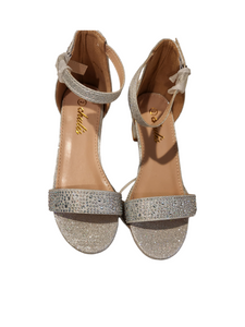 Silver girl formal shoes