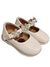 Baby girl formal shoes with flowers trap