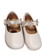 Baby girl formal shoes with flowers trap