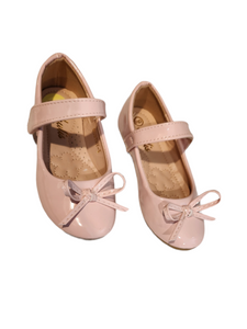 Girl formal shoes pink bow