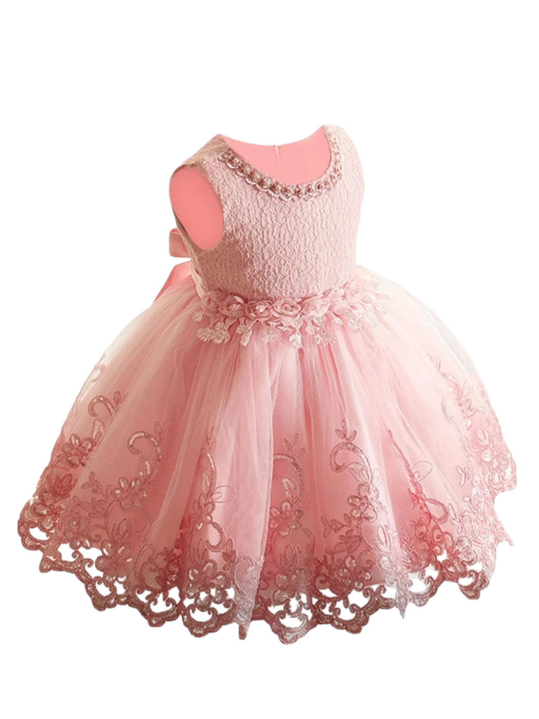 Pink girl formal dress