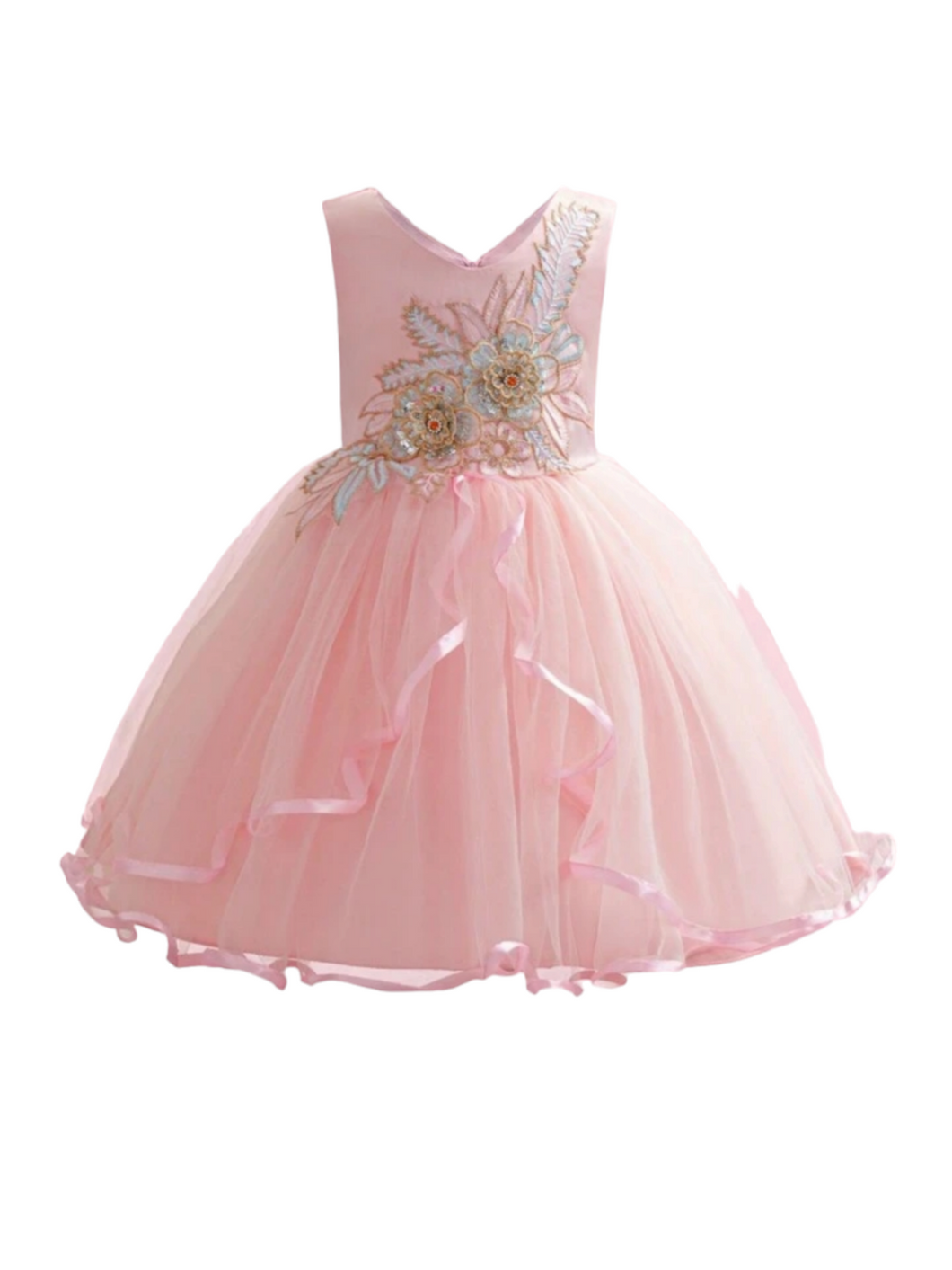 Girl formal dress pink