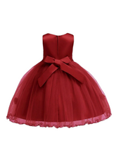 Ballroom red girl formal dress