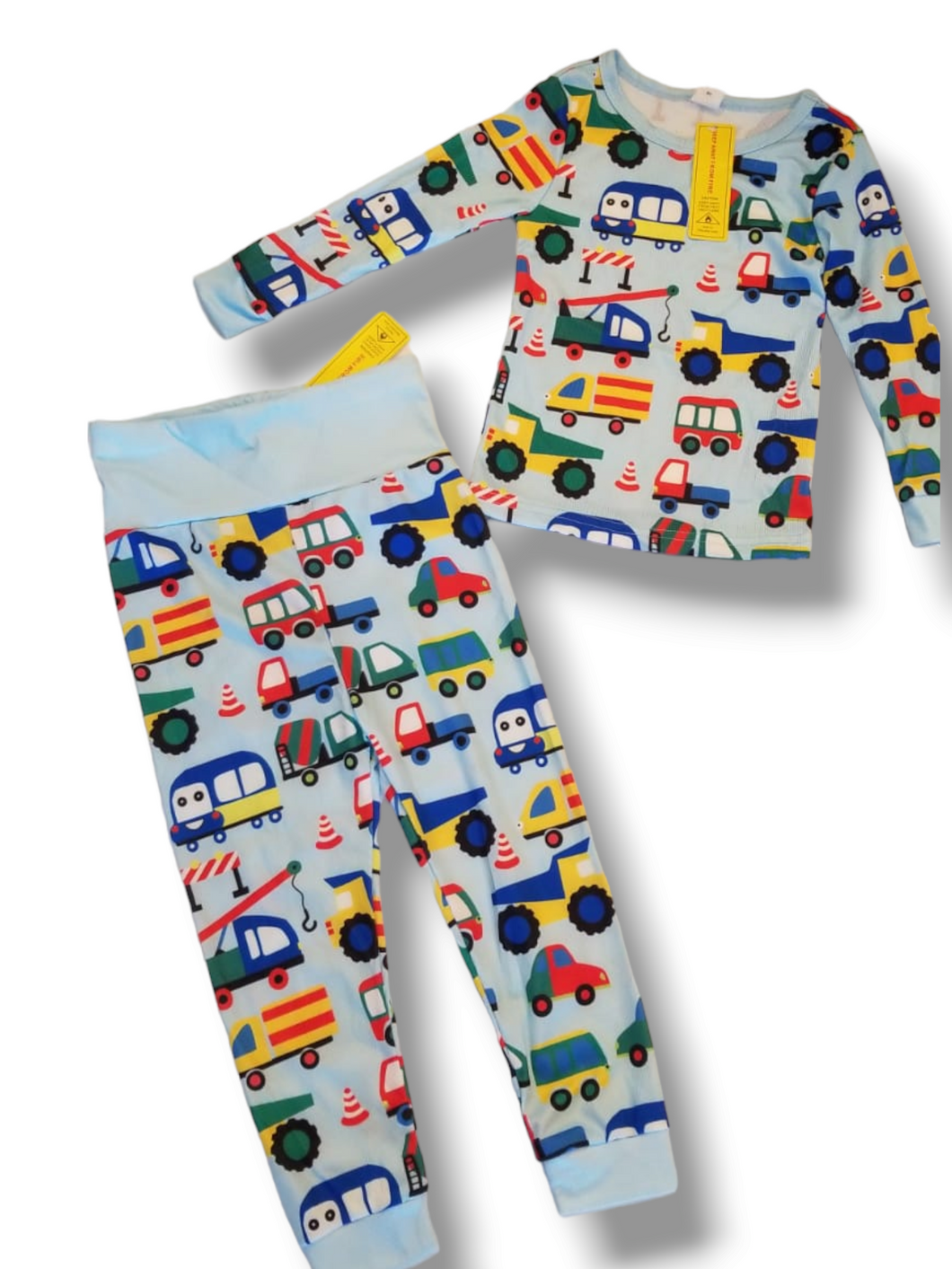 Boy tractor print pjs