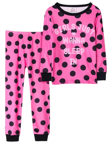 Girls  just wanna  sleep in girls pj set