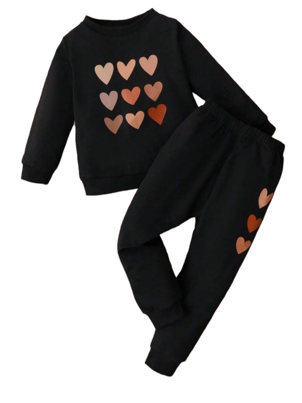 Heart girl comfy baby set