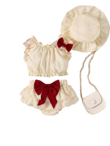 3pc cream baby set