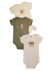 Hudson baby 3pc baby onies set