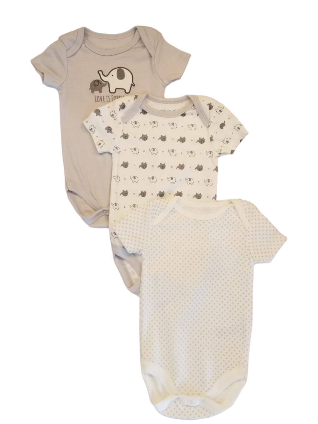 Love is forever baby onsies set