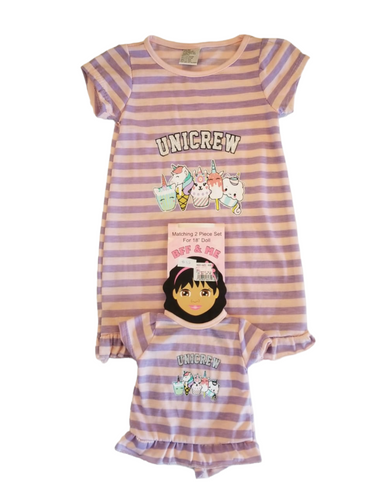 matching 2pc BFF  girl pj set