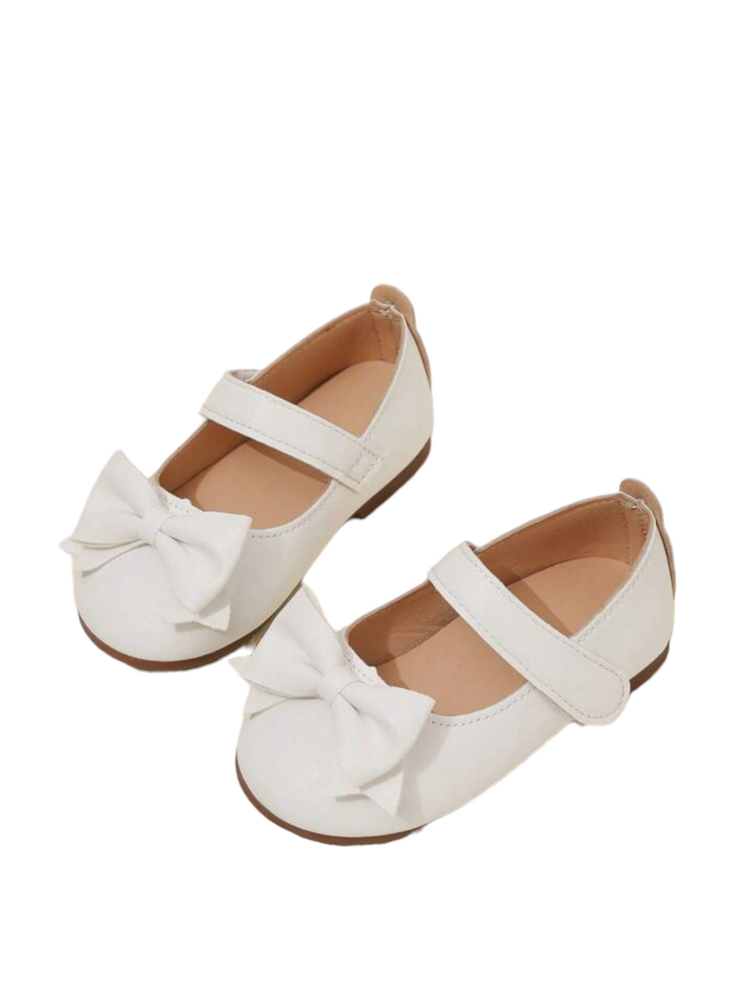 Girls white formal shoes