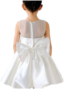 Girl formal dress with big bow