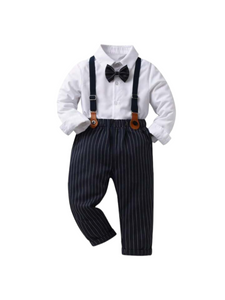 Boy formal set suspenders included