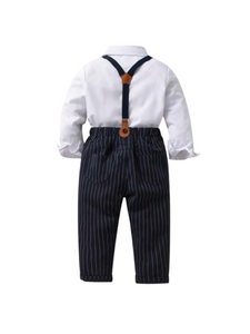 Boy formal set suspenders included