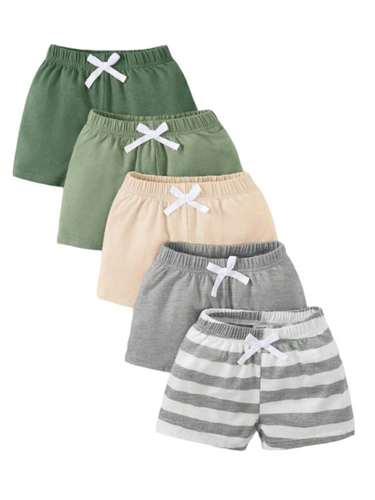 5 pc boy baby shorts