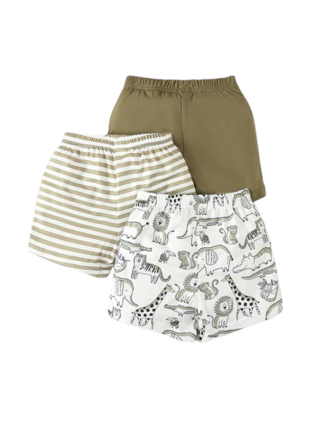 Dino print baby shorts