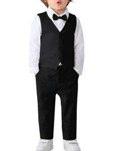 Boys formal set shirt with bow tie included