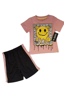 2 pieces set emoji boys  set