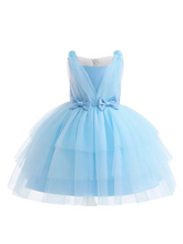 blue girl  formal dress