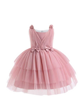 Pink girl formal dress