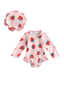 Strawberry girl  baby swimsuit