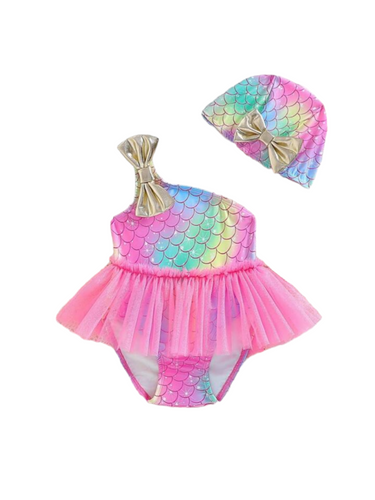 Mermaid girl baby swimsuit