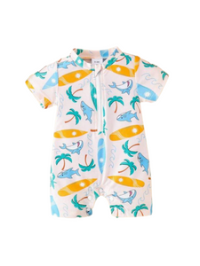 Dino onsie baby swimsuit