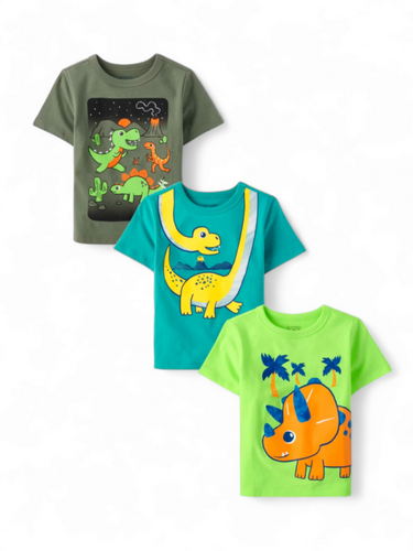 Baby Dino 3pc boy shirt