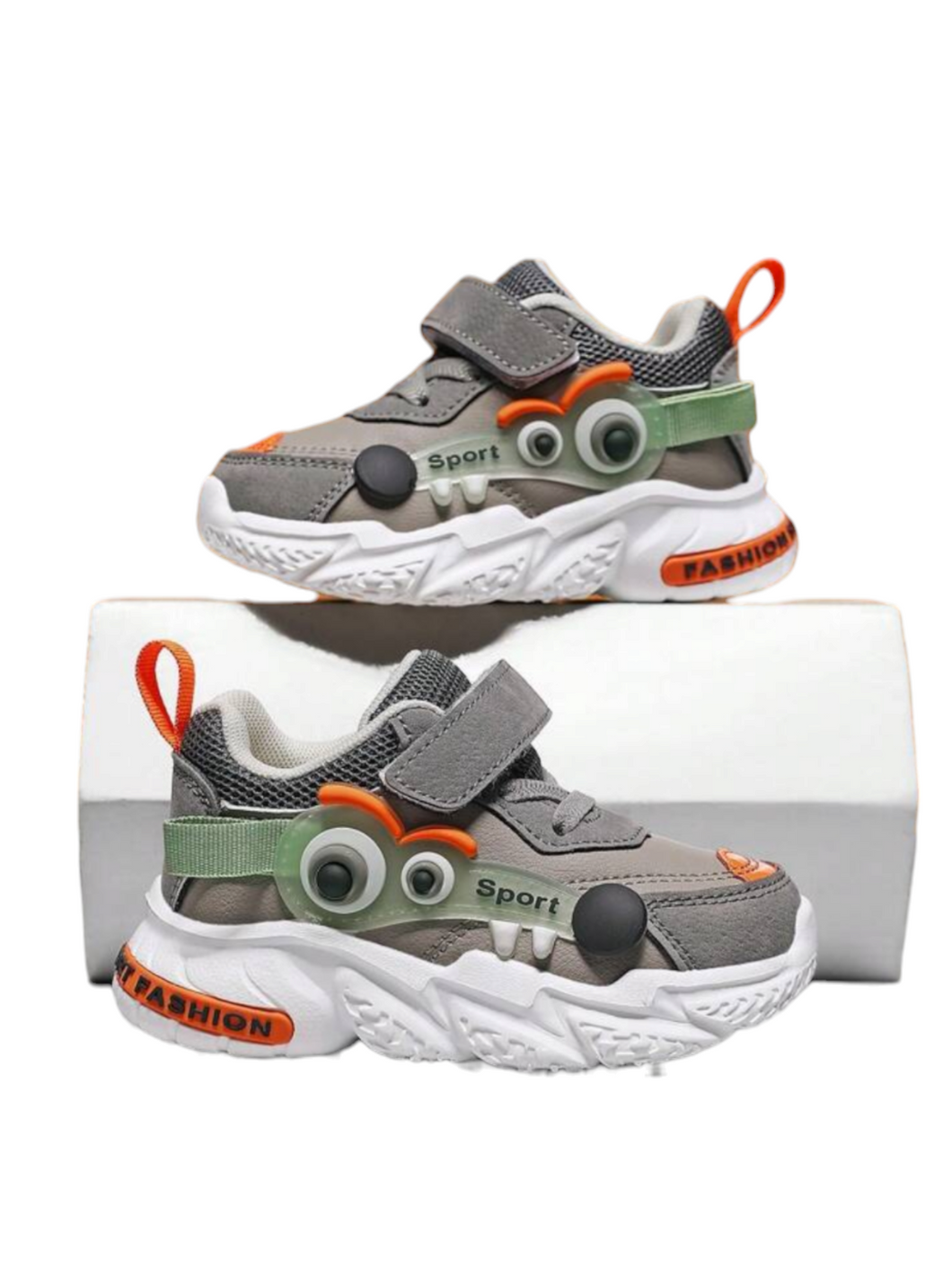 Toddler boy googly eye sneakers