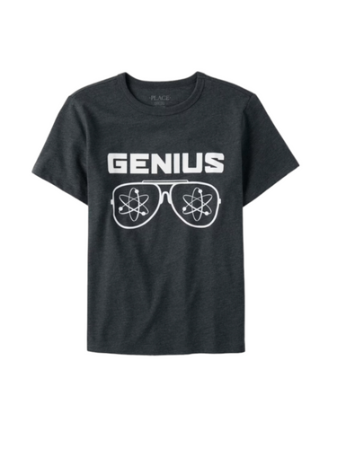 Genius boy graphic t  shirt