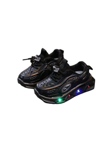 Led black sneakers