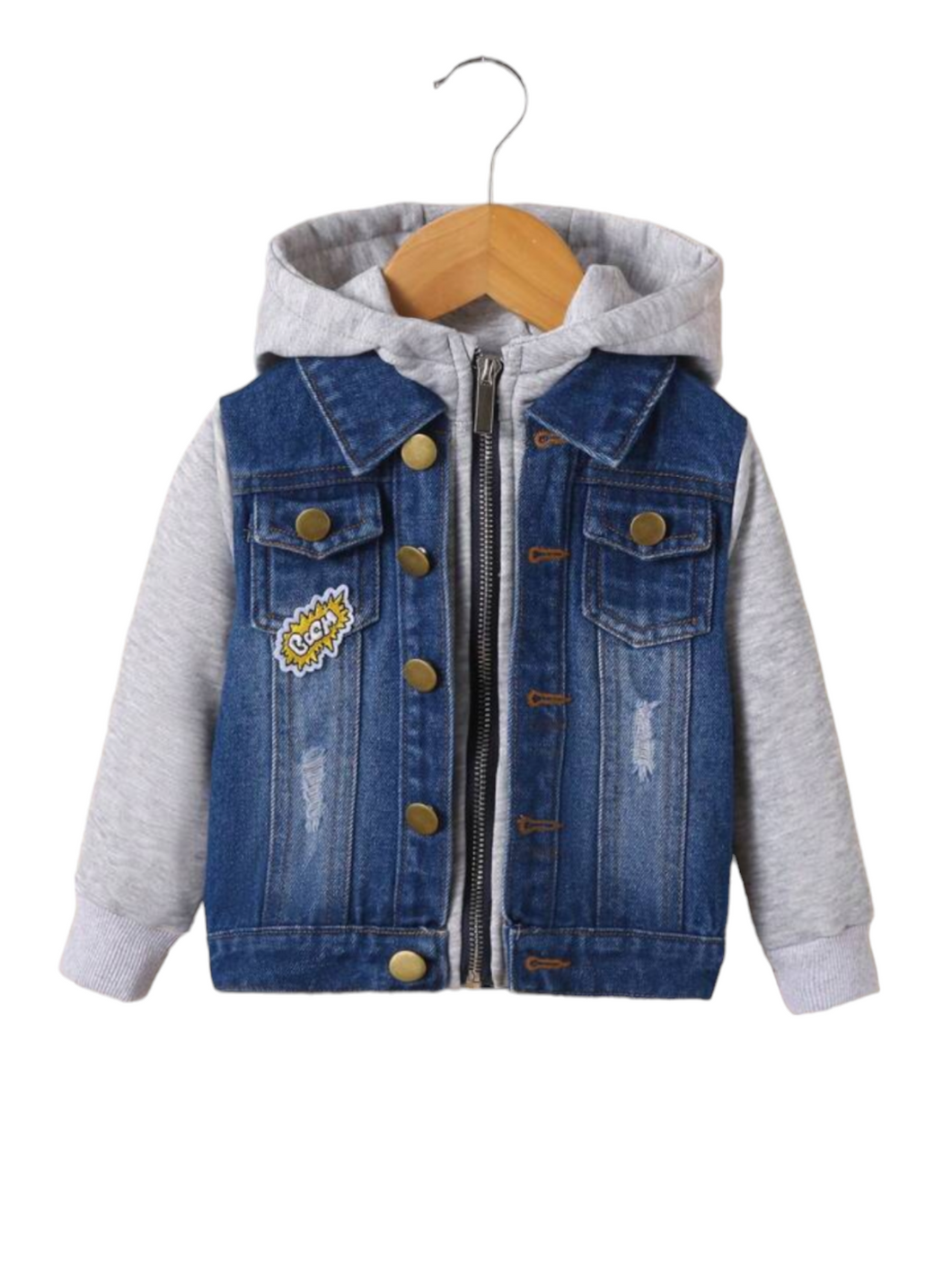 Baby boy boom zipped jeans jacket