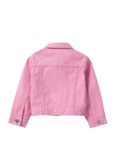 Girl pink jeans jacket