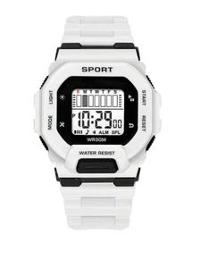 Boy White sports watch