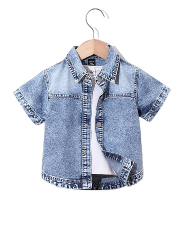 denim  boy shirt