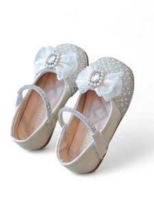 Toddler pearl  girl formal shoes