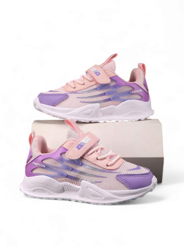 Pink & purple pre teen girl sneakers