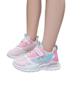 Girl pink sneakers