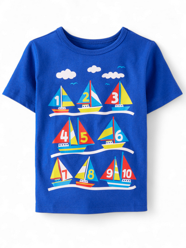 Numbers & boat boy shirt