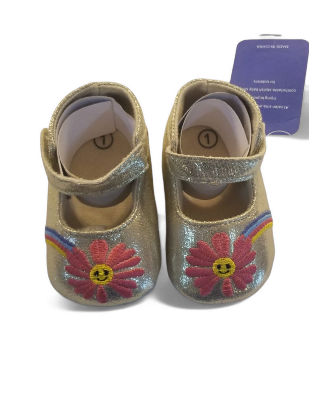 Sunflower girl baby shoes