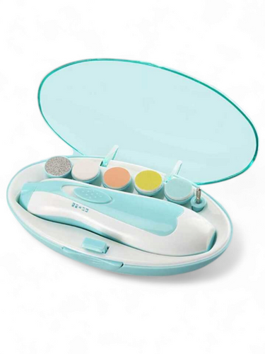 electrical nail filing blue baby gift set