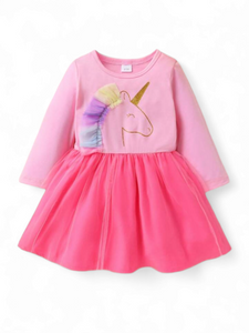 Lil pony long sleeve girl dress