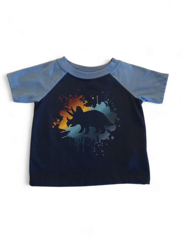 Garanimal navy ss rino baby shirt