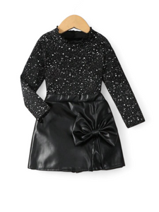 Black Sparkly girl set