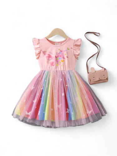 Butterfly girl dress