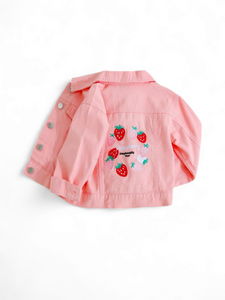 Strawberry girl jeans jacket