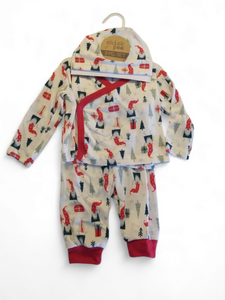 Chick pea christmas baby set onsies