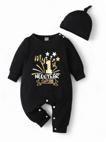 My 1st new year onsies set with hat