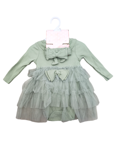 Just Izzy baby dress with headband